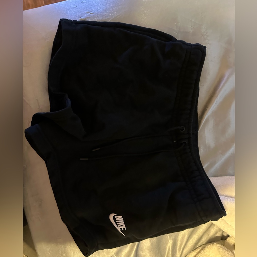 Nike black sweat shorts